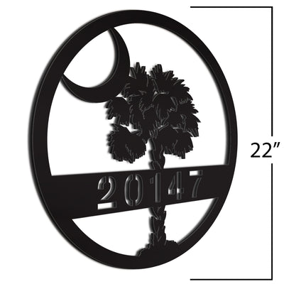 Address Number Sign Black 22 Inches Palmetto