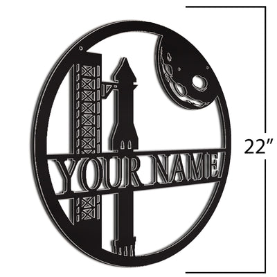 Space Sign Black 22 Inch 0002