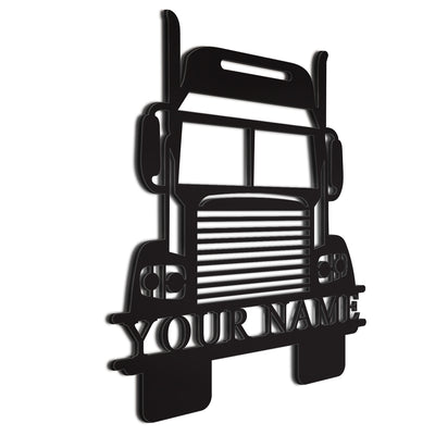 18-Wheeler Sign Black