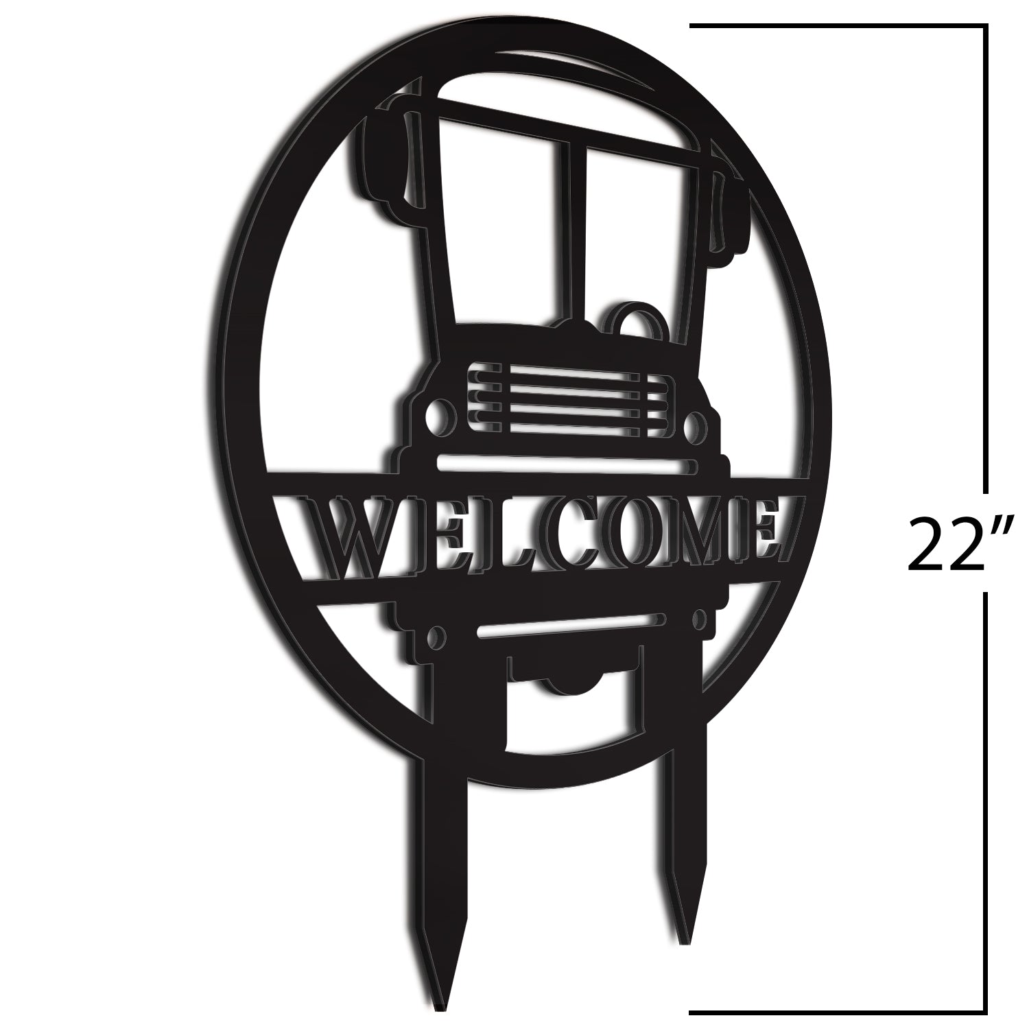Bus Driver Yard Sign | Welcome Yard Sign - Jass Graphix