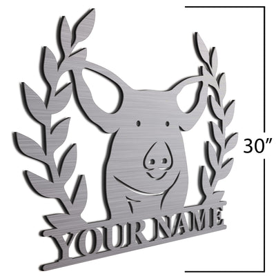 Brush Pig Sign 30 Inches