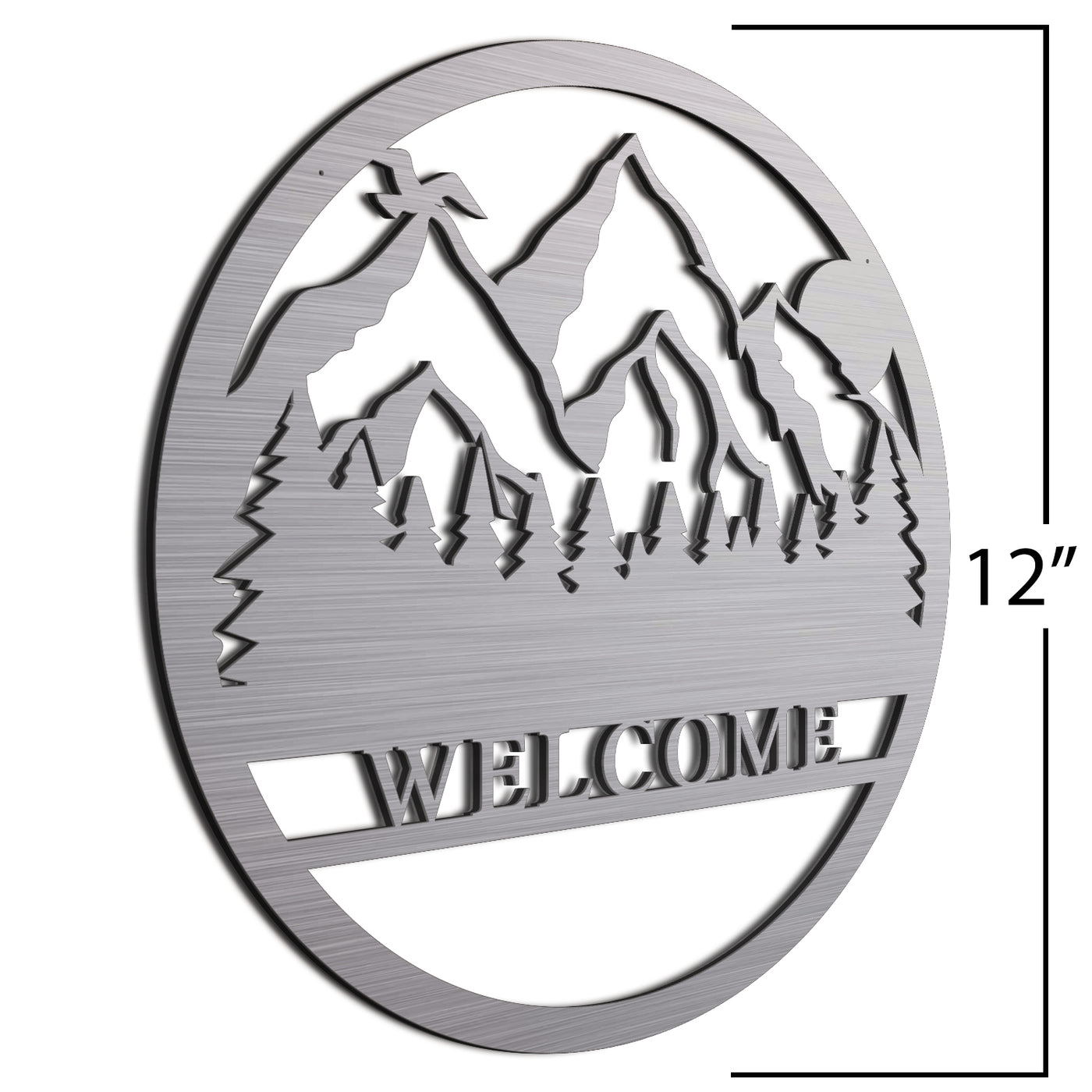 Brush Mountian Welcome Sign 12 Inch