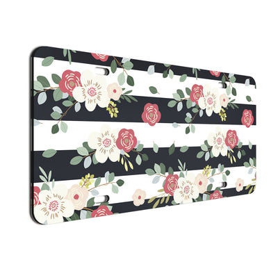 Floral print tag