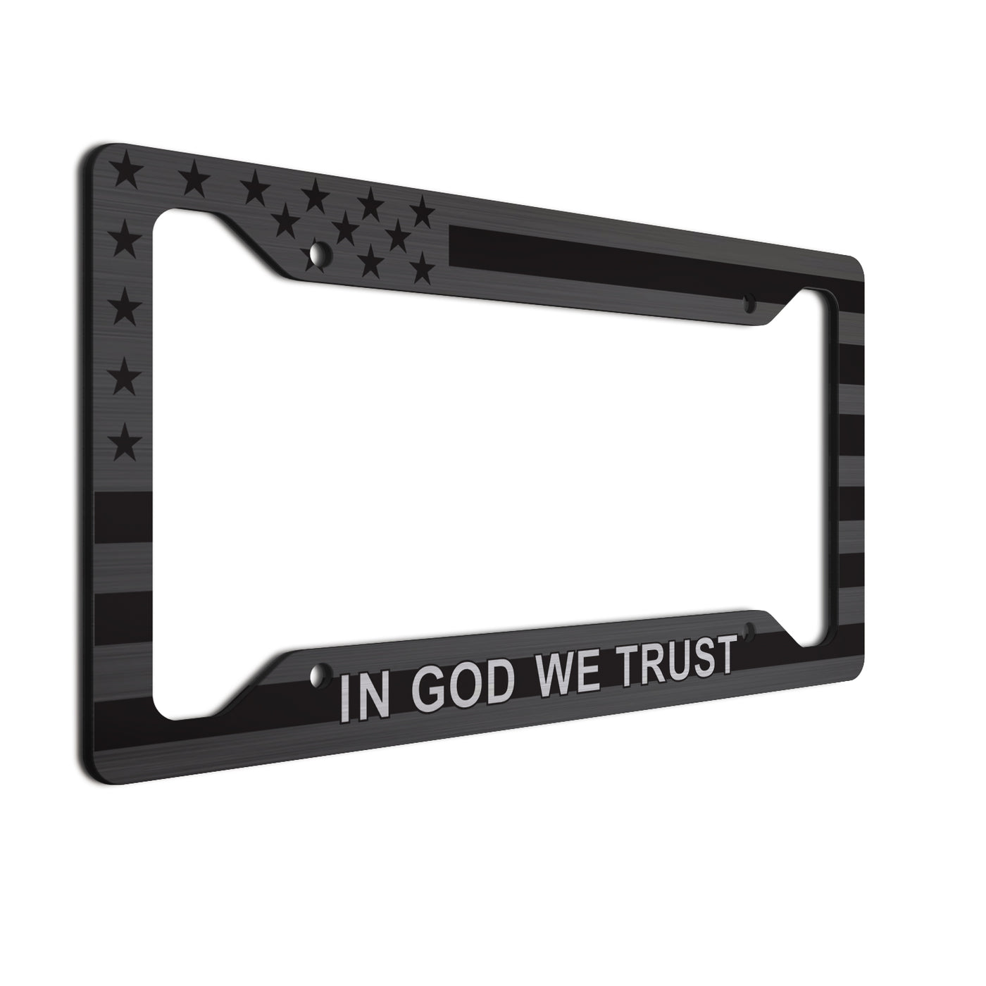 American Flag License Plate Frame Black Car Tag Frame