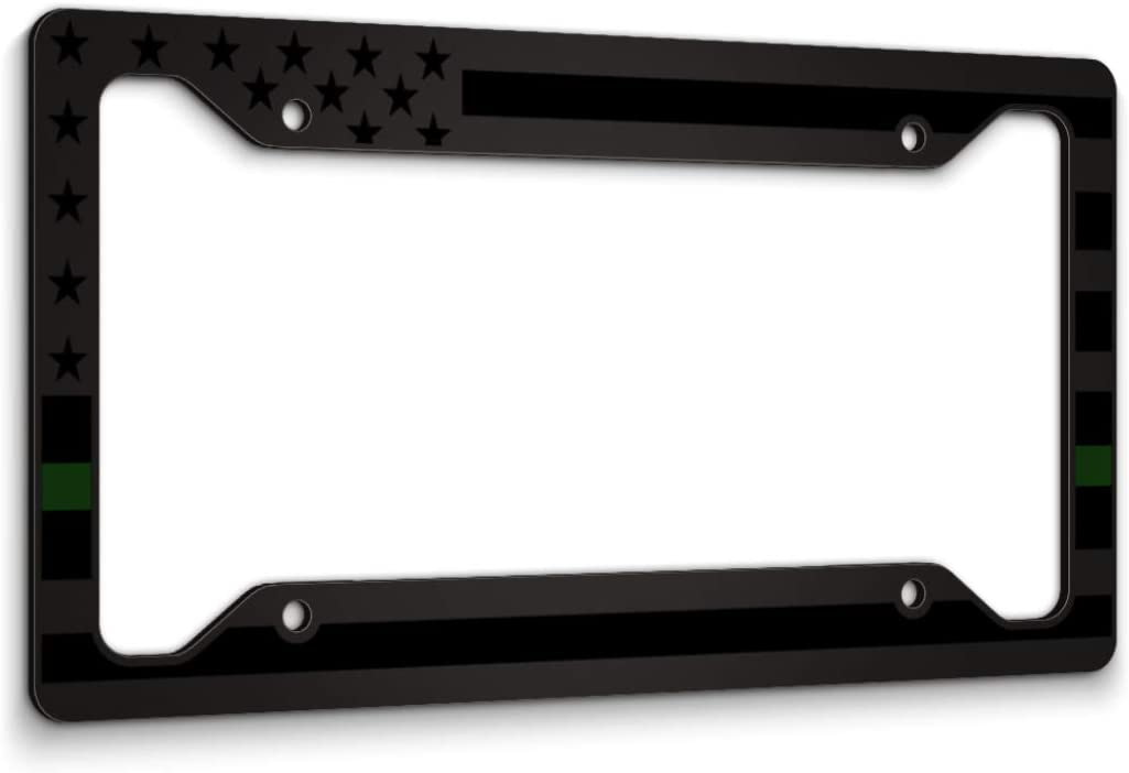 American Flag License Plate Frame Subdued 3d Embossed Usa Flag in Black American Flag License Plate Frame Subdued 3d Embossed Usa Flag in Black