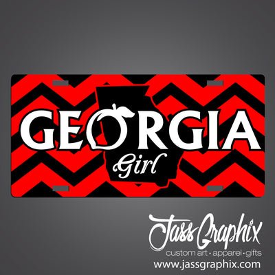 georgia-girl-license-plates-red-chevron