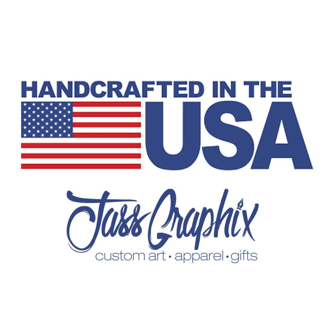 Thin Blue Line American Flag Sign - Jass Graphix