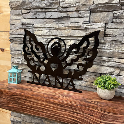 Aluminum Nana Wall Decor Sign | Angel Door Hanger