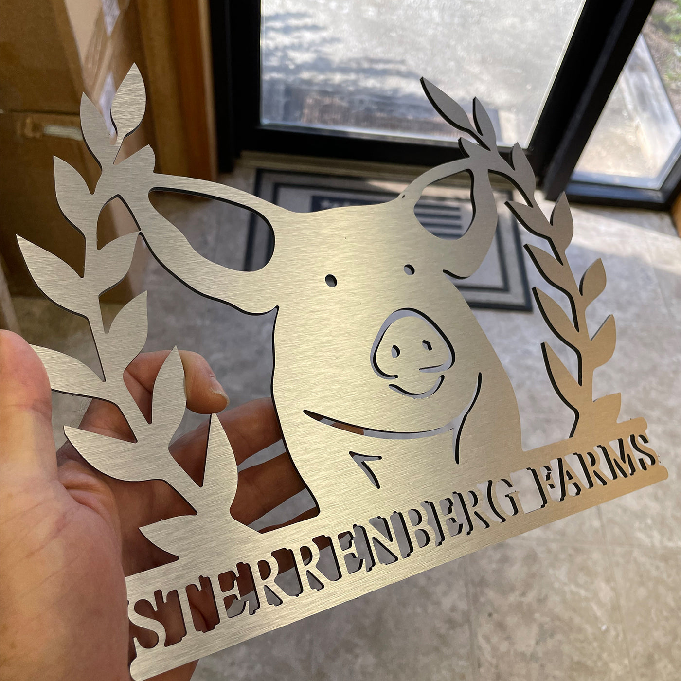 Personalized Pig Farmer Sign | Door hanger | Wall Sign | Gift for Hog Lovers