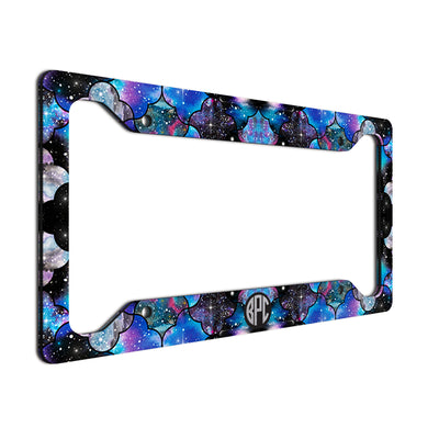 Monogram License Plate Frame Space Five