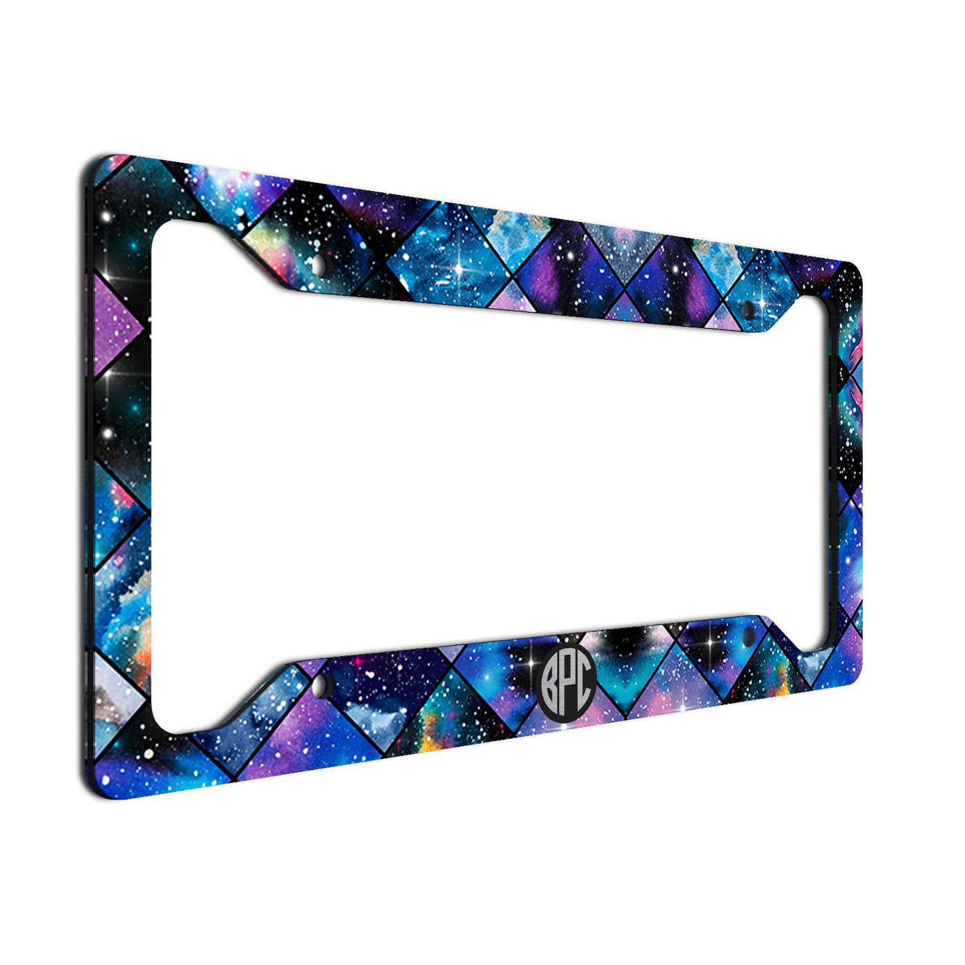 Monogram License Plate Frame Space Six