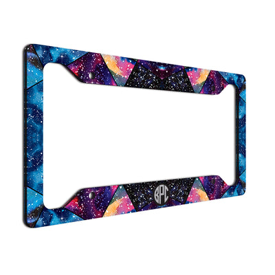 Monogram License Plate Frame Space Three