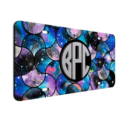 3D Monogram License Plate Space Two