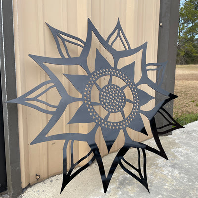 Aluminum Sunflower Wall Decor Sign | Door hanger | Gift