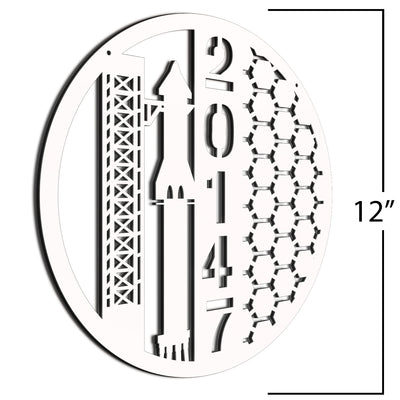 Address Number Sign White 12 Inches Space