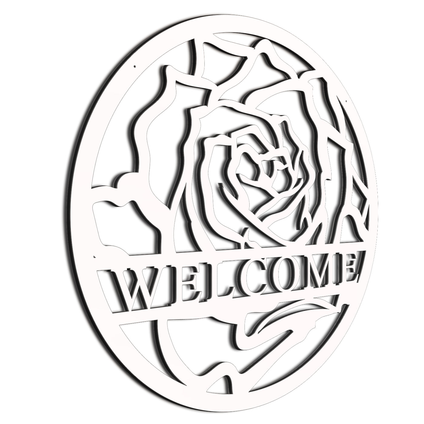 White Rose Weclome Sign